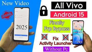 All Android 15 Vivo 5g Frp New Security Update Google Account Bypass | vivo v40e frp bypass 2025