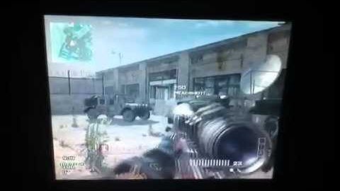 MW3 barret no scope headshot