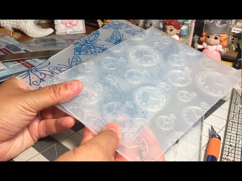 How to resize an embossing folder (easy) - YouTube