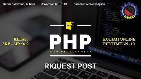 Pemrograman PHP : Riquet Post || Belajar Pemrograman Dasar PHP