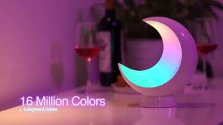 Bedside Lamps Rechargeable, Segmented APP Control Color Changing RGB Lamp for Kids with Music Sync M screenshot 3