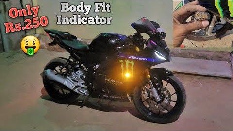 How install Body indicators || R15 V4 / V3 || Best LED indicator under Rs.250 only 🤑