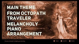 TPR - Octopath Traveler Main Theme piano cover screenshot 5