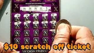 25 X THE CASH   $10 MAINE scratch off ticket