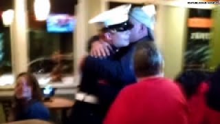 Video: Marine gets home early, OMGs his family!