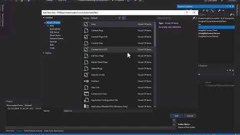 8 - Developing a Video Portal With Blazor And Azure - Creating the Automated Tests Project