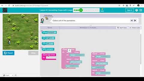 Harvesting with Loops, Course C to F