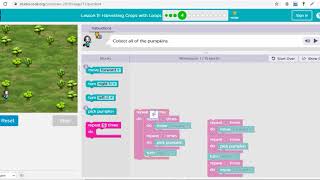 Harvesting with Loops, Course C to F
