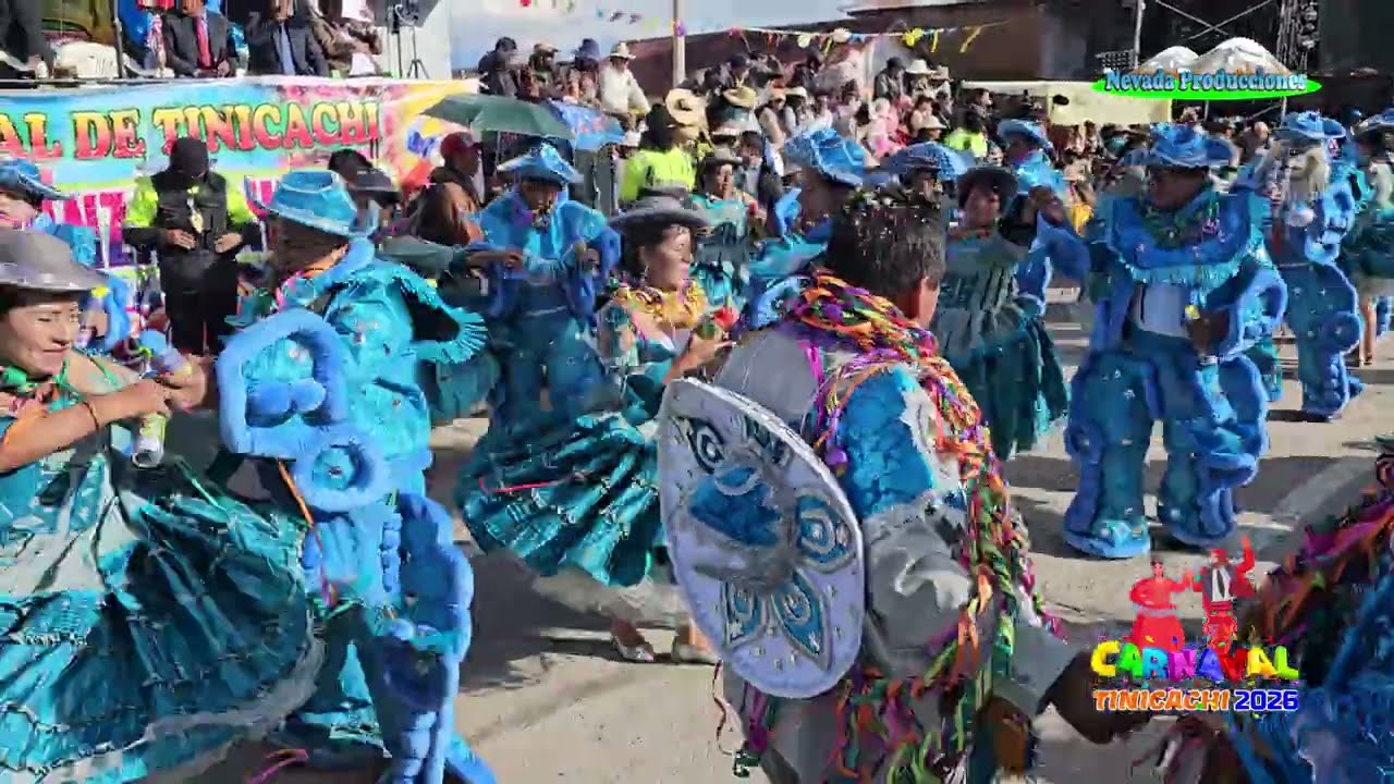 Carnavales tinicachi 2026 - Concurso de Chutas - BANDA INT. LEGITIMOS RAYMIS GALLARDOS DEL CHASQUI