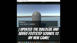 I added foot step sounds to my new game ! #shorts