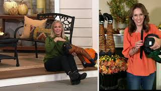Mr. Halloween Indoor/Outdoor 24" Animated Witch Leg Kickers on QVC screenshot 2