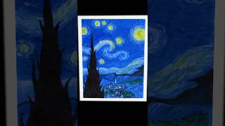 How to Draw Starry Night | Easy Van Gogh Drawing Tutorial Step by Step | Anchal Arts
