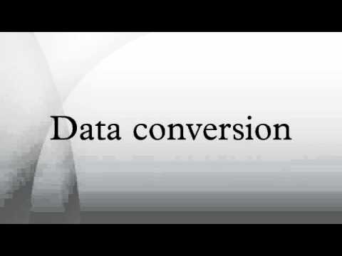 Data conversion