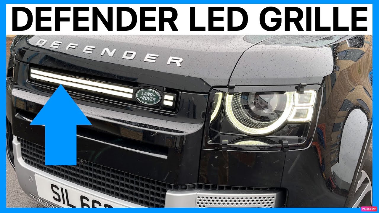 New Land Rover Defender L663 LED DRL Front Grille With Light Bar - Demo &  Fitting Instructions 