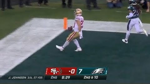 Christian McCaffrey UNREAL TOUCHDOWN RUN vs Eagles 😳