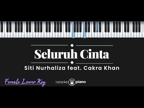 Seluruh Cinta - Siti Nurhaliza feat. Cakra Khan (KARAOKE PIANO - FEMALE KEY)