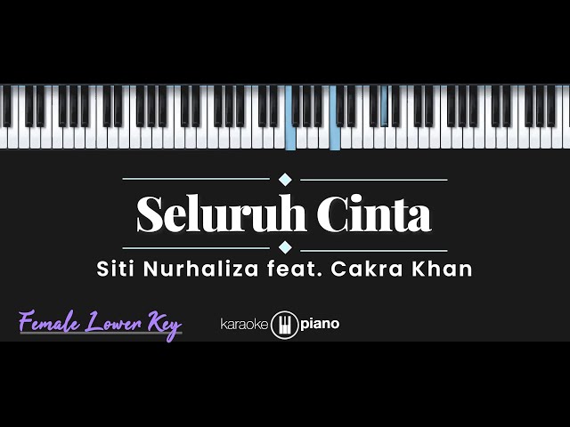 Seluruh Cinta - Siti Nurhaliza feat. Cakra Khan (KARAOKE PIANO - FEMALE KEY) class=