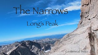 Long's Peak's "Narrows" - A path along exposed ledges near 14,000 feet
