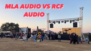 Checando el audio MLA Audio Vs RCF HDL-20A y JBL SRX728