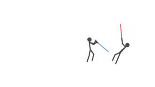 Good stick man vs evil stick man