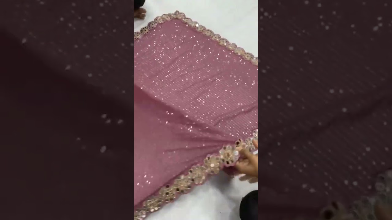 DETAILS*ORIGINAL MIRROR WORK  LACE BORDER,  Premium Quality