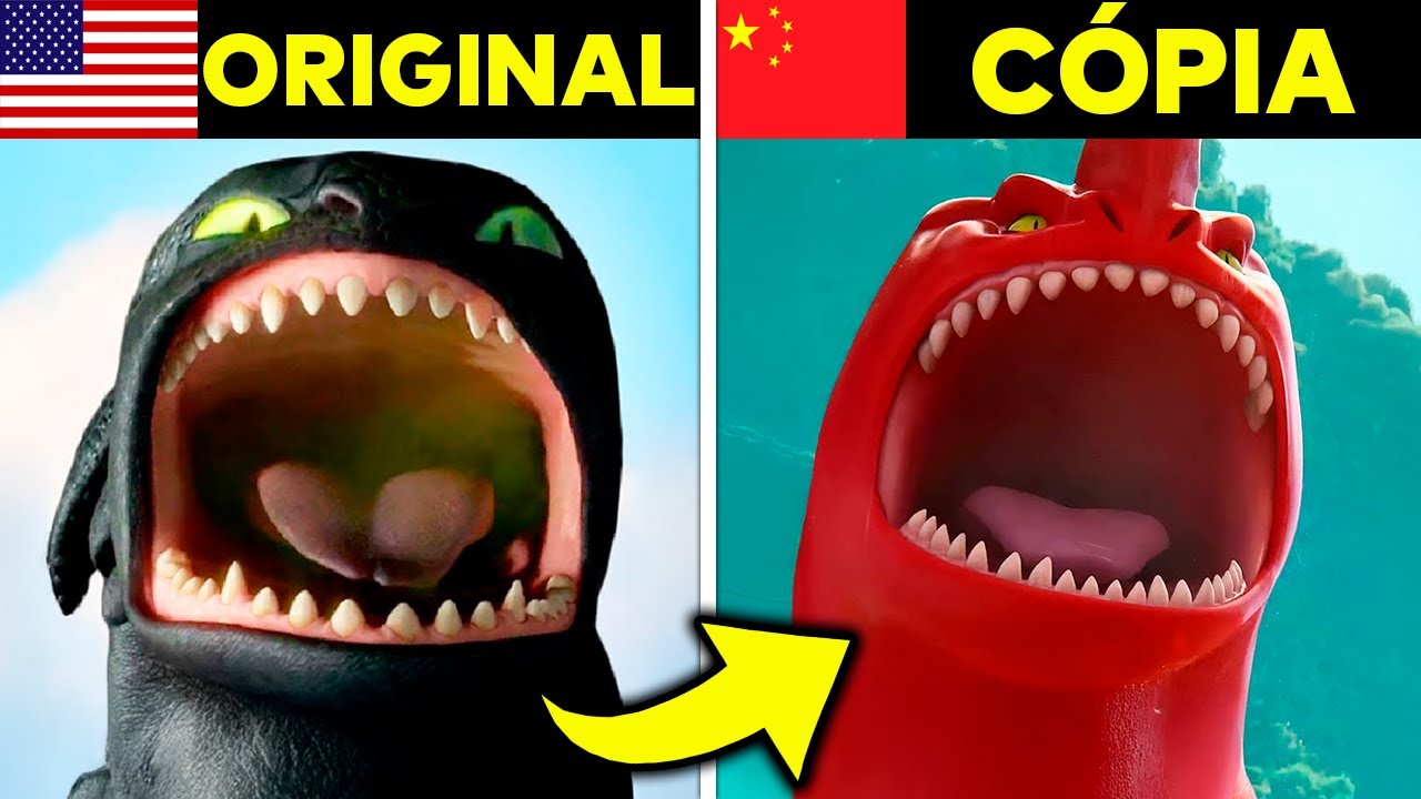 12 CÓPIAS BIZARRAS de Filmes de Animação FAMOSOS!