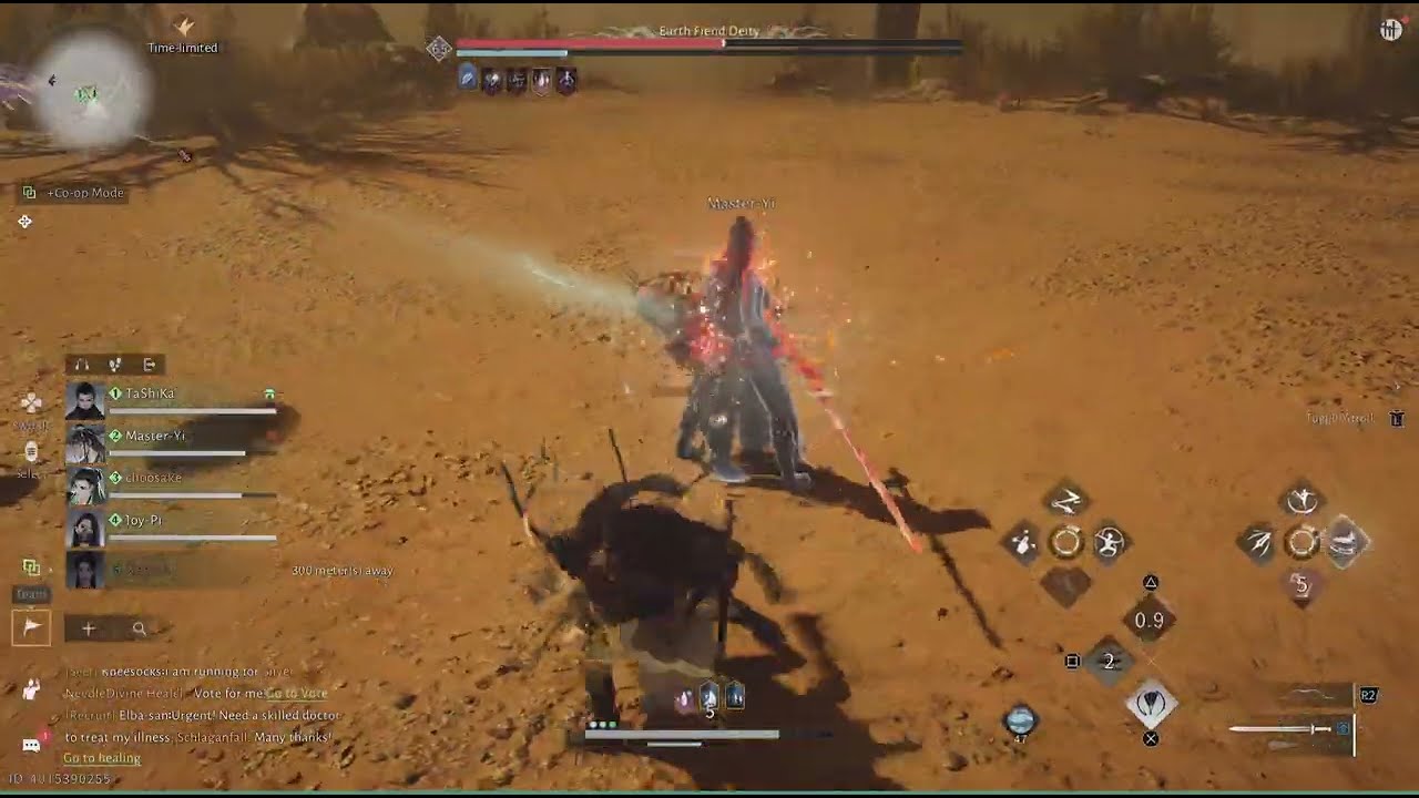 Where Winds Meet : World Boss : Earth Fiend Deity : Team