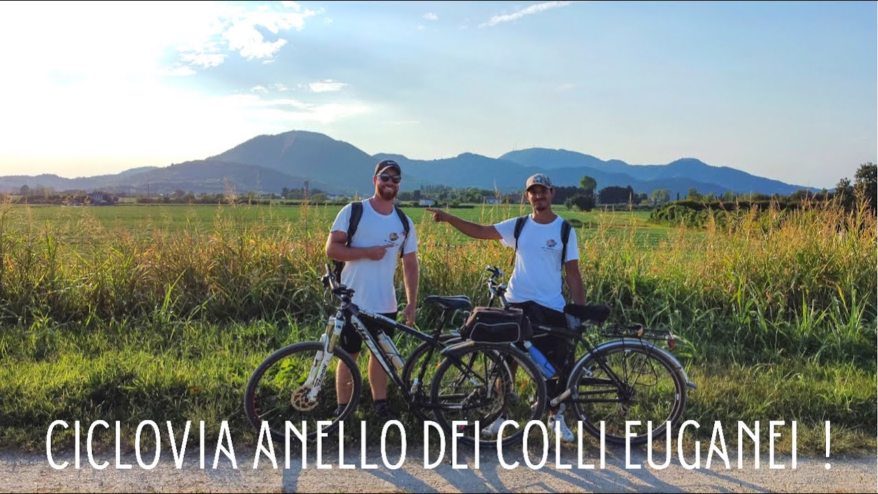 CICLOVIA ANELLO DEI COLLI EUGANEI ( Tour in BICI ECOSOSTENIBILE ) 64 km  #ciclovia #ciclotour #drone