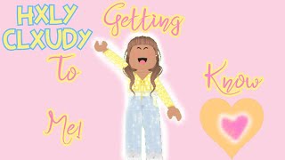 Getting To Know Me