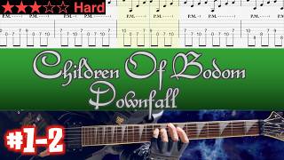 Children of Bodom - Downfall #1-2 (Standard Tuning)【Guitar TAB | BPM 142→199】
