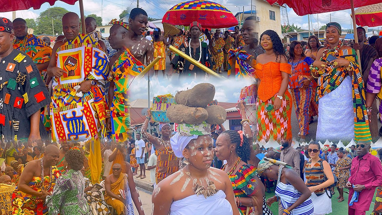 Watch Beautiful Arrival Of HRM Togbe Afede XIV,Wife & Chiefs at Grand Durbar of Ho Yam Festival2025 