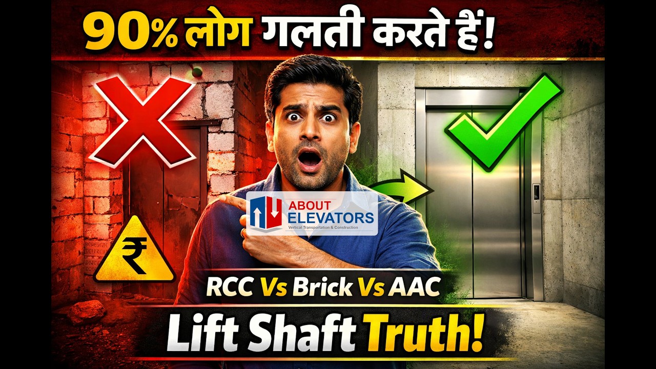 Lift Shaft k liye Constrcution material, RCC vs Brick vs AAC in Hindi? 2 Mistakes #brick #rcc #shaft