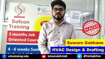 Suwarn Gabhane Trained & Placed by Sofcon Pune