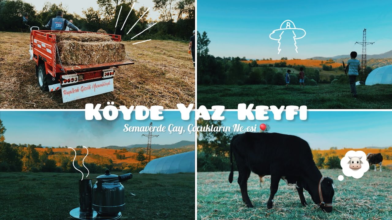 Köyde Yaz Keyfi: Semaverde Çay ve Çocukların Neşesi! 🎈☕️