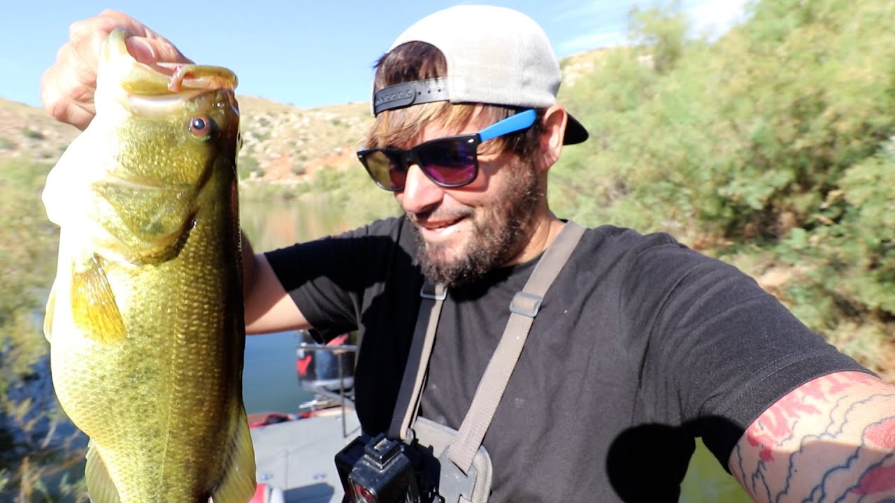 BASS FISHING Catch and Cook on Boat at Night!