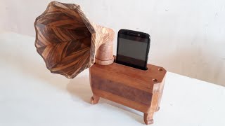 Caixa acústica de madeira para celular/wooden speaker for cell phone