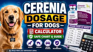 Cerenia Dosage for Dogs Calculator 🐶 | Safe Dosage Chart by Weight & Vet Guide