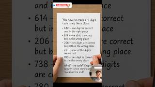 Crack the 4-Digit Code — Only 1% Get It Right! 🔐🧠
