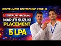 Government Polytechnic Kanpur 💥 Maruti Suzuki Placement 5 LPA | Real Student Interview Placement 🔥