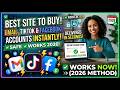 Best Site to Buy Gmail, TikTok &amp; Facebook Accounts Instantly 2026