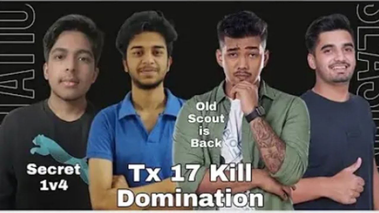 Secret 1v4 WWCD|Tx 17 Kills Domination| Scout is Back 