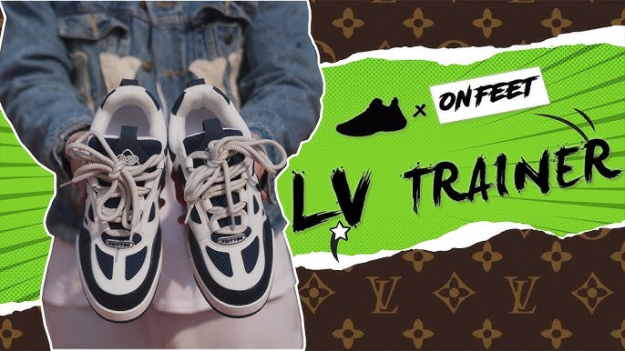 LOUIS VUITTON - TRAINER Dhgate Sneakers Runner Unboxing Review&On Feet  (Blue) 
