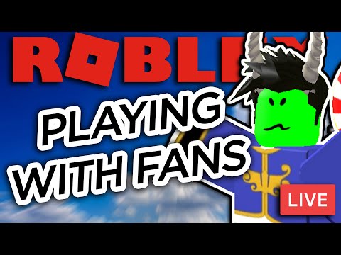 LIVEPLAYING ROBLOX with FANS (come and play with us!) - LIVEPLAYING ROBLOX with FANS (come and play with us!)