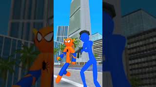 Stickman Rope Hero Spider Kick Police Man screenshot 2