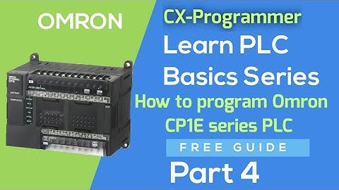 Omron PLC || How to program CP1E PLC || CX-Programmer || Hindi video || Part 4