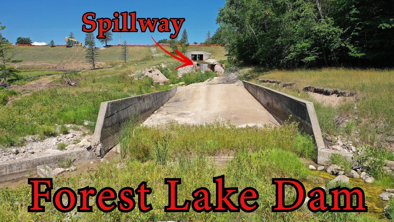 Forest Lake Dam Siphon Tubes Installed Work Starting on Spillway and Dam Repairs! YouTube