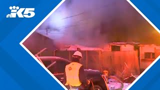 BREAKING: Woman in critical condition after being rescued from Seattle house fire
