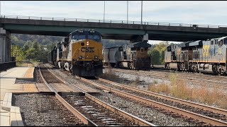 CSX Action in Cumberland, MD: Building the M225 Manifest, Plus a Passing Empty Coal Train (25.10.19)
