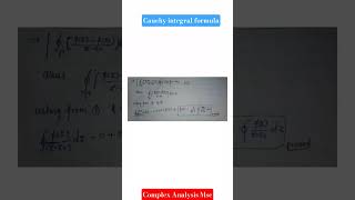 Cauchy Integral formula proof | Complex Analysis Msc #csirnet #gate #msc