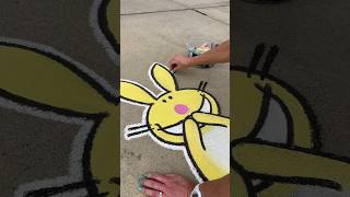 ‘90s Nostalgia Chalk Art: Happy Bunny